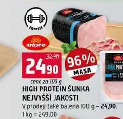 Terno HIGH PROTEIN ŠUNKA NEJVYŠŠÍ JAKOSTI V prodeji také balená nabídka