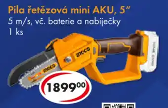 Pila řetězová mini AKU, 5"