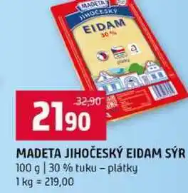 Terno MADETA JIHOČESKÝ EIDAM SÝR 100 g 30% tuku plátky nabídka
