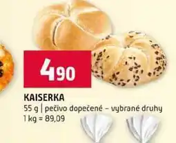 Terno KAISERKA 55 g pečivo dopečené vybrané druhy nabídka