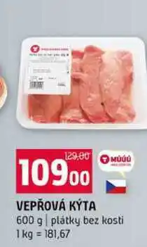 Terno VEPŘOVÁ KÝTA 600 g plátky bez kosti nabídka