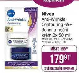 Teta Nivea Anti-Wrinkle Contouring 65+ denní a noční krém 2x 50 ml nabídka