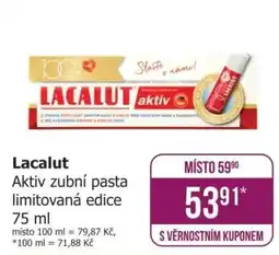 Teta Lacalut Aktiv zubní pasta limitovaná edice 75 ml nabídka