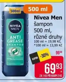 Teta Nivea Men šampon nabídka