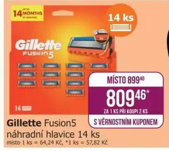 Gillette Fusion5 náhradní hlavice 14 ks