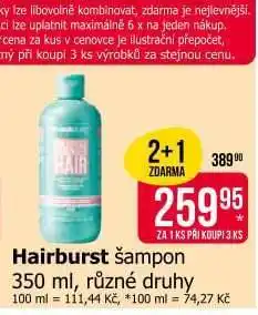 Teta Hairburst šampon nabídka