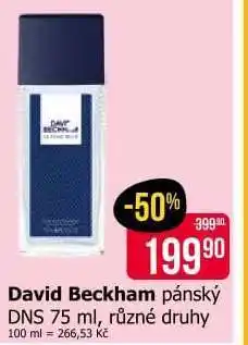 Teta David Beckham pánský DNS 75 ml nabídka