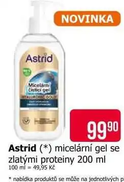 Teta Astrid micelární gel se zlatými proteiny 200 ml nabídka