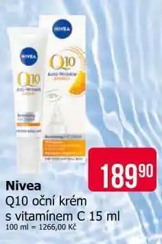 Teta Nivea Q10 oční krém s vitamínem C 15 ml nabídka