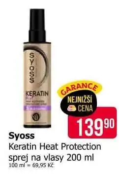 Teta Syoss Keratin Heat Protection sprej na vlasy 200 ml nabídka