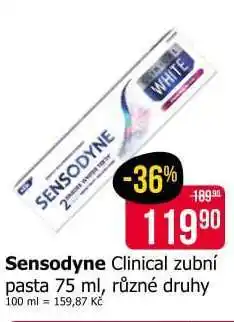 Teta Sensodyne Clinical zubní pasta 75 ml nabídka