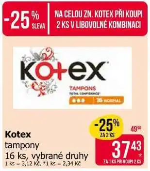 Teta Kotex Tampony nabídka