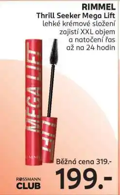 Rossmann RIMMEL Thrill Seeker Mega Lift nabídka