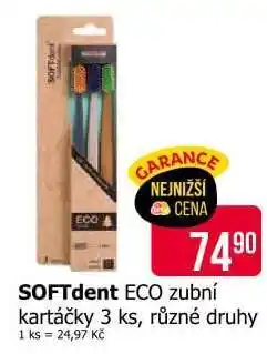 Teta SOFTdent ECO zubní kartáčky 3 ks nabídka