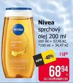 Teta Nivea sprchový olej 200 ml nabídka