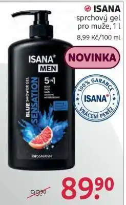 Rossmann ISANA sprchový gel pro muže, 1 l nabídka