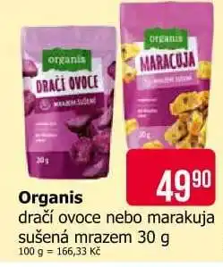 Teta Organis dračí ovoce nebo marakuja nabídka