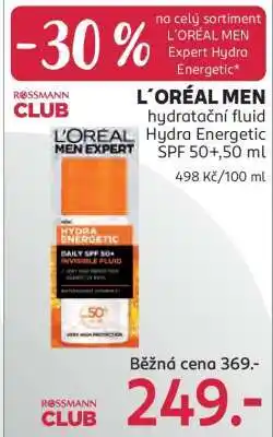Rossmann L’Oréal MEN nabídka