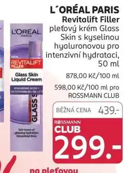 Rossmann L’Oréal Paris Revitalift Filler nabídka