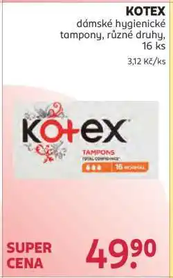Rossmann Kotex nabídka