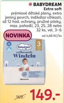 Rossmann BABYDREAM Extra Soft nabídka