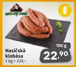 Coop Hasičská klobása nabídka