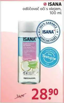Rossmann ISANA Odličovač očí s olejem nabídka