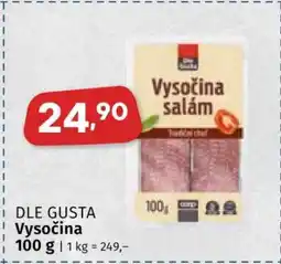 Coop DLE GUSTA VYSOČINA nabídka