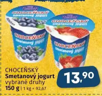 Coop Choceňský smetanový jogurt nabídka