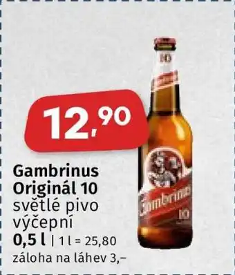Coop Gambrinus Originál 10 nabídka
