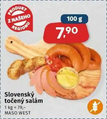 Coop Slovenský točený salám nabídka