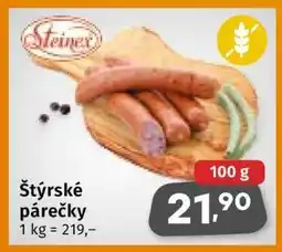 Coop Štýrské párečky nabídka