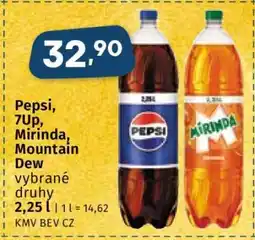 Coop PEPSI/7UP/ MIRINDA/ MOUNTAIN DEW nabídka