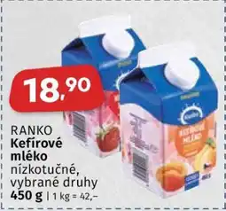 Coop RANKO KEFÍROVÉ MLÉKO nabídka