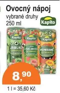 COOP DISKONT KAPITO OVOCNÝ NÁPOJ nabídka