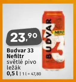Coop BUDVAR 33 NEFILTR nabídka