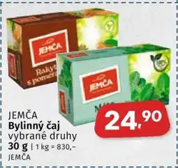 Coop Jemča bylinný čaj nabídka