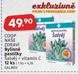 Coop COOP NAŠE ZDRAVÍ Bylinné pastilky nabídka