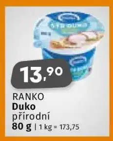 Coop RANKO Duko přírodní nabídka