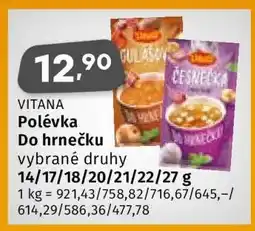Coop Vitana Polévka Do hrnečku nabídka