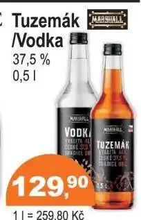 COOP DISKONT MARSHALL TUZEMÁK, VODKA nabídka