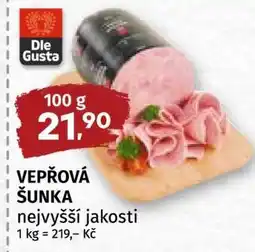 Coop Dle Gusta Vepřová šunka nabídka