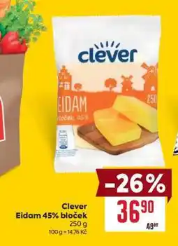 Billa Clever Eidam 45% bloček nabídka