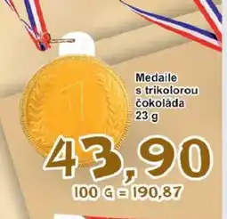 Jip Medaile s trikolorou nabídka