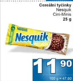 Jip Cereální tyčinky Nesquik Cini-Minis nabídka