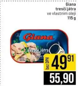 Jip Giana Tresčí játra • nabídka