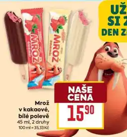 Billa Mrož v kakaové, bílé polevě nabídka