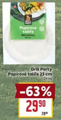 Billa Grill Party Papírové talíře 23 cm nabídka