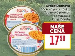 Billa Srdce domova Pomazánka nabídka