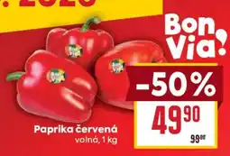 Billa Paprika červená nabídka